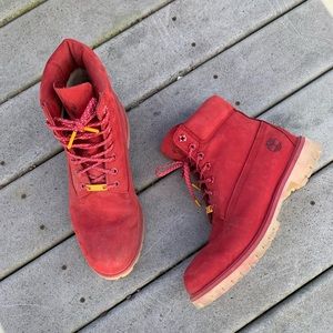 Red Timberland Maine Lobster Boots || Classic Timberlands, Maine Lobster Edition